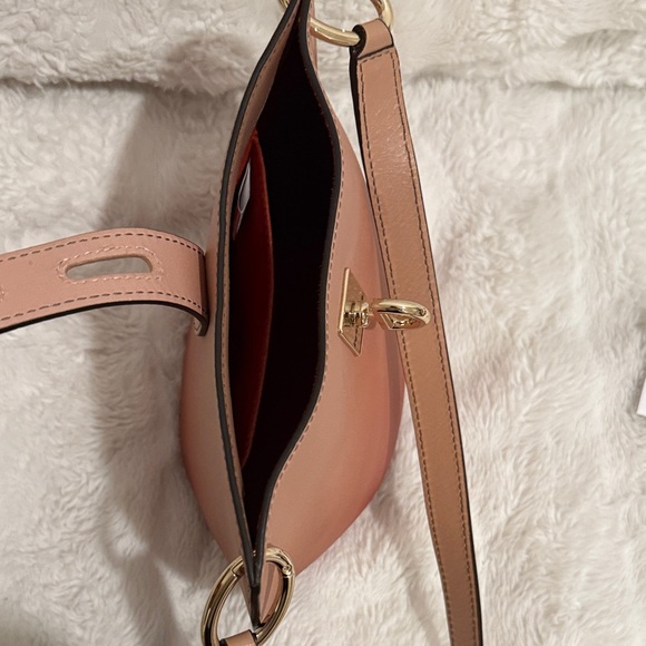 Furla Peach-to-Coral Ombre Leather Crossbody - Picture 7 of 10